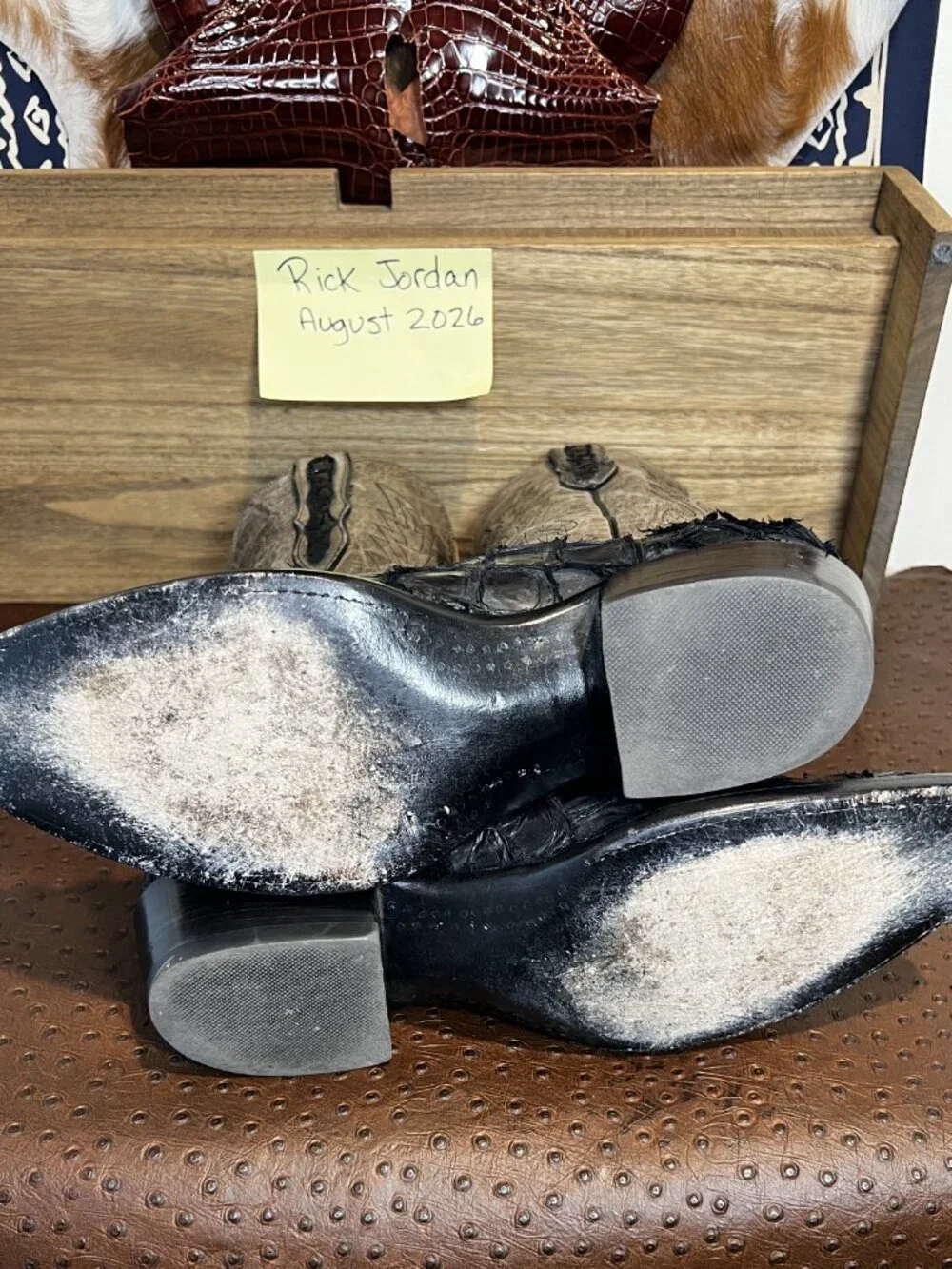 Black Jack Arapaima/Pirarucu Fish Cowboy Boots in Men's Size 11.5D